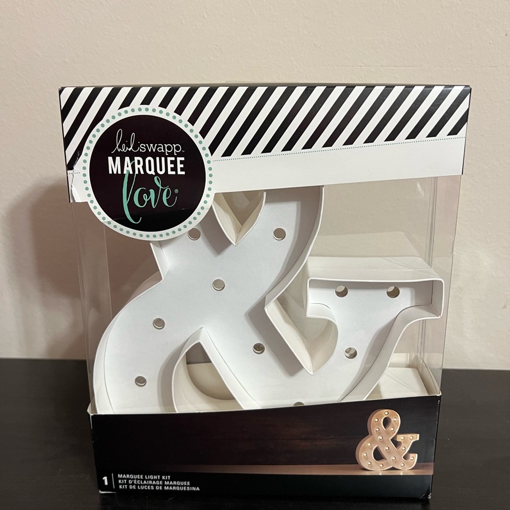 Heidi Swapp Marquee Love Letter Light Kit "&" Ampersand NEW